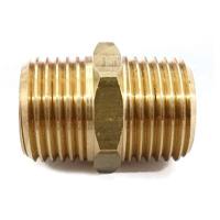 Buy cheap 3/4" Male NPT Hex Nipple Lead Free Brass Fittings Adapter Rustproof product