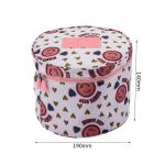 Outdoor Travel Beauty Storage Round Polyester Makeup Wash Bag