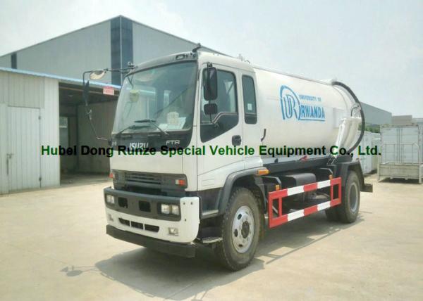Buy cheap ISUZU Septic Vacuum Trucks / Sewer Suction Truck Euro 5 Engine 205HP from wholesalers