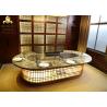 Buy cheap 10 Seats Oval Shape Stainless Stell Japanese Teppanyaki Table Grill from wholesalers