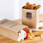 Custom Printed Greaseproof Paper Bag for Food Packaging，Kraft paper bag,food