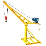 100m Mini Lifting Crane , 800kg Pickup Truck Jib Crane