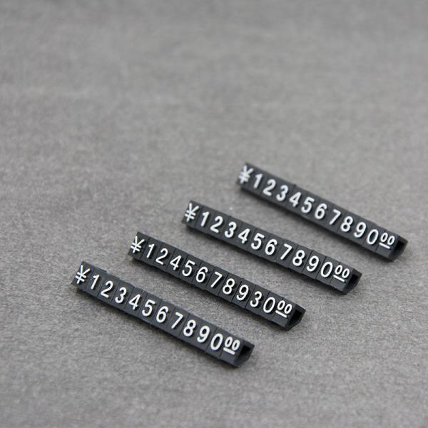 Custom Retail Price Display Tags With Gold Stand , Easy To Assemble Reusable