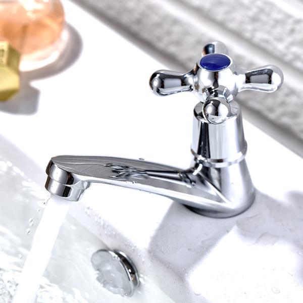 Buy cheap Zinc Stylish Bathroom Single Cold Water Basin Taps In Chrome from wholesalers