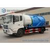 Buy cheap Low Speed Vacuum Tank Truck Dongfeng 8000L Cummins190hp 4x2 Sewage Suction Truck from wholesalers