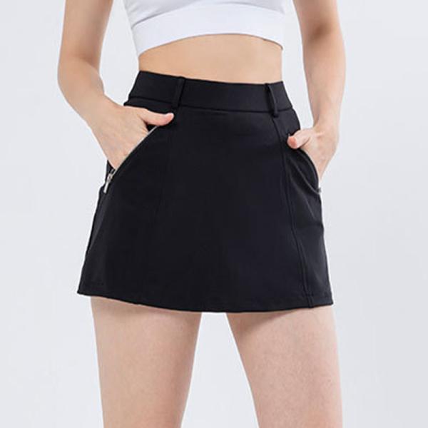 Buy cheap Women Golf Tennis Skirt High Stretch Athletic Skorts Skirts With Zip Pockets from wholesalers
