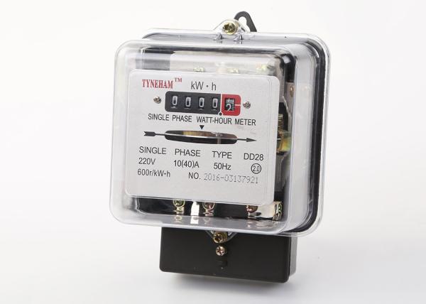 Buy cheap Transparent Glass Cover Energy Consumption Meter / Black Kilowatt Power Meter from wholesalers