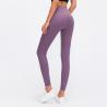 Buy cheap No Front Seam Yoga Pants Capri Customized Logo Tummy Control Butt Lifting Leggings from wholesalers