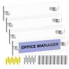 Buy cheap Sturdy Acrylic Door Sign Holder Wall Mounted Luxury Clear Name Plate Holder from wholesalers