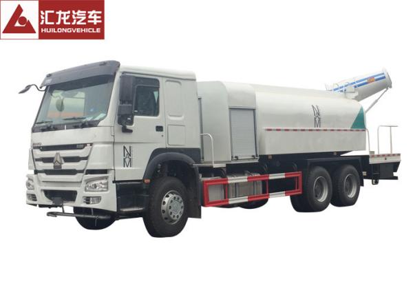 Buy cheap Fast Spraying Stainless Steel Water Truck , Remote Control Construction Water Truck Water Saving from wholesalers