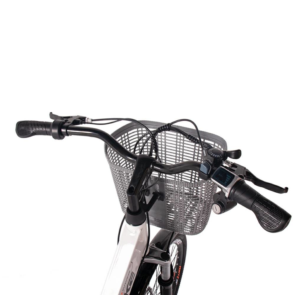 Beach Women Electric Bikes With Basket Ladies Electric Bicycle 26" 48v 350w 9.6Ah