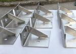 Silver Stainless Steel Construction Products , Stainless Steel Mounting Brackets