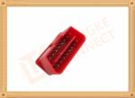 RED 16 Pin Obd Connector Replacement Obd Ii Connector CK-SOM002B