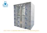 Two Person Stainless Steel Air Shower With Auto Double Leaf Sliding Doors
