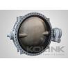 Buy cheap Large Rubber Lined Ductile Iron Butterfly Valve Concentric Gear Operation from wholesalers