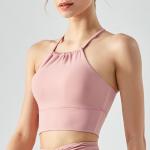 Adjustable Training Fitness Crop Top Gym High Impact Padded Yoga Sport Bra