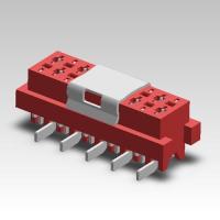 Buy cheap PBT PA46 1.27mm Pitch SMT Female Connector With Cap Reel Packing product