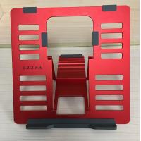 Buy cheap Red SGS 4mm Lightweight Portable Metal Laptop Stand Ipad Reading Stand product
