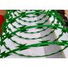 Buy cheap 8 Kg / Roll Powder Coating 2.5mm Concertina Barbed Wire from wholesalers