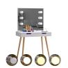 Buy cheap USB Charger MDF Board Cosmetic Dressing Table 3mm Mirror With LED Light from wholesalers