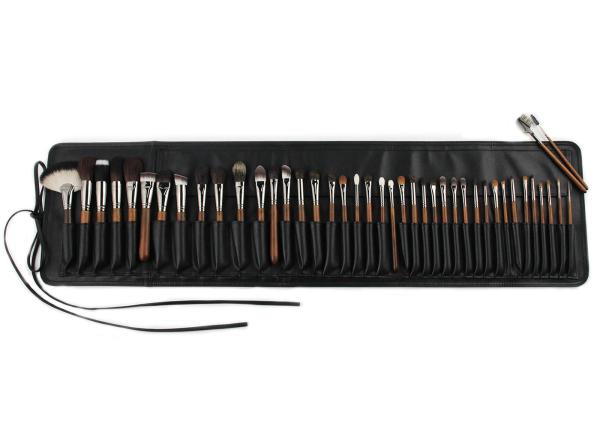 Buy cheap Vonira Beauty Luxury Complete Full Professional 42 Piece Makeup Brushes Set with Copper Ferrule Ebony Handle Handcrafted from wholesalers