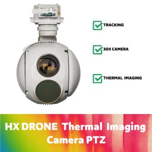 China HXTS01D 30X Zoom UAV Drone Thermal Camera Pod UAV Laser Ranging Tracking Gimbal PTZ System on sale