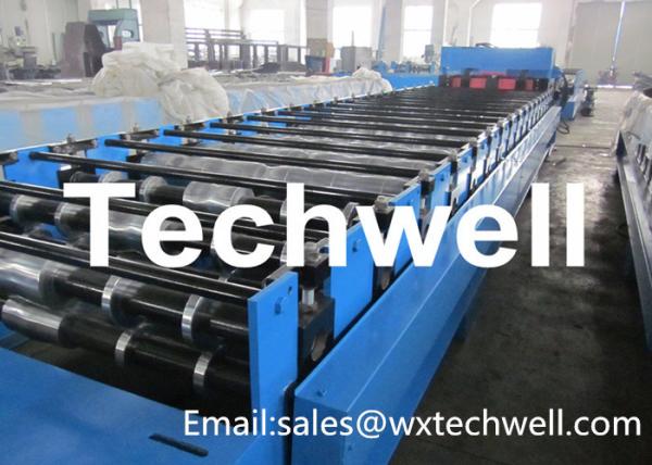 Buy cheap Hydraulic Cutting 13 - 22 Stations Tile Roll Forming Machine For Metal Roof Tile from wholesalers