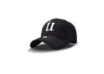 Black Modern Style Cotton Baseball Cap 3D Embroidery For Children / Adult