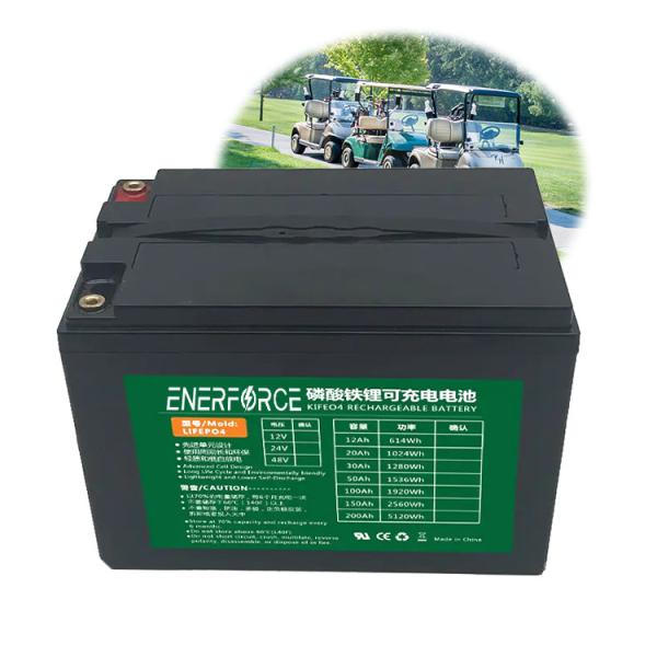 Buy cheap 48V 100Ah Golf Cart Battery Rechargeable Lifepo4 Lithium Ion Phosphate Batteries from wholesalers