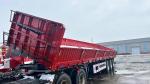 Side Wall Semi Trailer truck With Twist Locks 3 Axles Stake Cargo Trailer