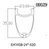 Buy cheap Full Carbon BMX Clincher Rim 520mm 24inch 35mm Depth 23mm Width Small Bike Wheel Basalt Braking Surface Clincher Tires R from wholesalers