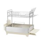 2 Tiers Rectangle Stainless Steel Detachable Dish Rack Premium Kitchen Dish