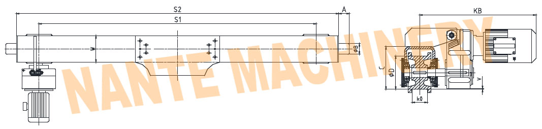 Single & Double Girder Hollow Shaft Crane End Carriage At 0.25 kw Motor Power Per Pc
