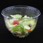 Disposable Food Grade PET Takeaway Salad Plastic Bowls 40oz