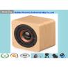 Buy cheap 1200mA Li Ion Battery Wooden Box Bluetooth Speaker 3W With Yellow Texture from wholesalers