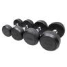 Buy cheap Rubber Weight Lifting Dumbbell Gym Fixed 2.5kgs Round Dumbbell Set Black from wholesalers