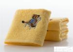 Soft Touch Solid Color Face Wash Towel With Embroidery Logo 34*74cm