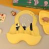 Buy cheap Baby Silicone Tableware Set Self Feeding Easy Clean Up Heat Resistant from wholesalers