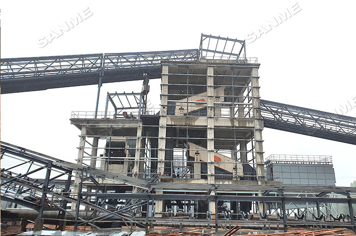 Vibrating Feeding 350mm Aggregate Crushing Equipment 30T/H