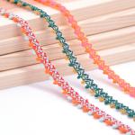 Crafts Woven 1.2cm Mixed Colour Pom Pom Trim