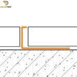 Shiny Silver Aluminum Metal Tile Trims 8/10/12mm L Shape Straight Edge