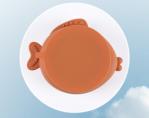 Leakproof Silicone Baby Bowl Fish Shaped Silicone Complementary Food Bowl, Baby