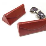 PU leather folding Eyeglasses Case for Sunglasses reading glasses optical