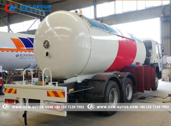 Buy cheap 336HP HOWO 6X4 Gas Cylinder Tanker Filling Trucks LPG Bobtail Truck 24cbm 12tons from wholesalers