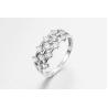 Buy cheap 2.31g Circle Round Engagement Ring With Halo CZ 925 Silver from wholesalers