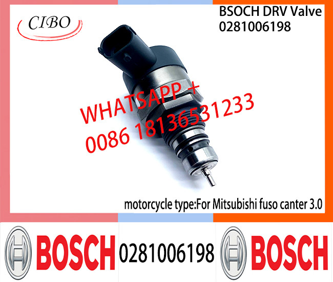 BOSCH DRV Valve 0281006198 Control Valve 0281006198 Applicable to Mitsubishi fuso canter 3.0