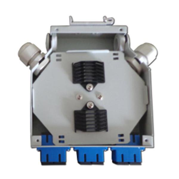 Buy cheap Cold Rolled Steel Plate Fiber Optic Terminal Box 6 Duplex SC Adapter Port from wholesalers