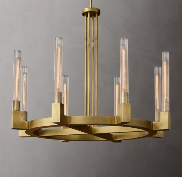 Buy cheap Antique Bronze Vintage Farmhouse Chandelier With E12 / Candelabra Bulb Base from wholesalers