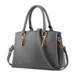 ISO Ladies Leather Tote Handbag Lychee Pattern European American Style