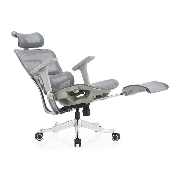 Buy cheap Guangdong Office Furniture Full Mesh Ergonomic Chair with Adjustable Height and Footrest from wholesalers